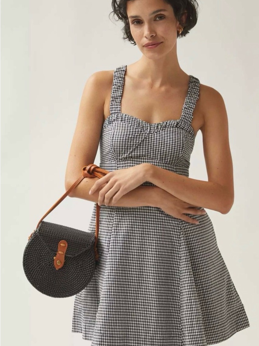Women’s Black & White Gingham Sundress